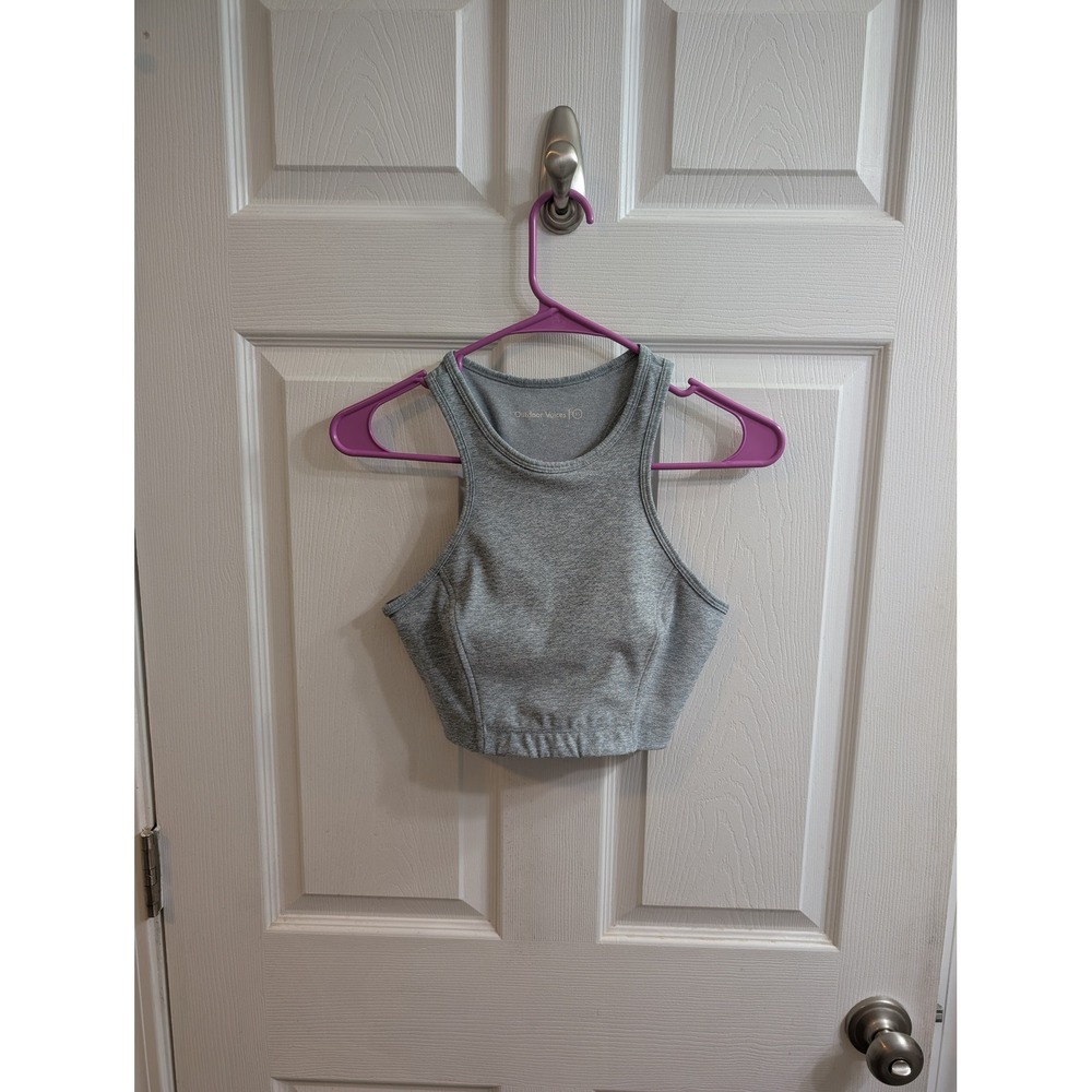 Outdoor Voices Heather Grey High Neck Sports Bra Womens - Size‎ XS